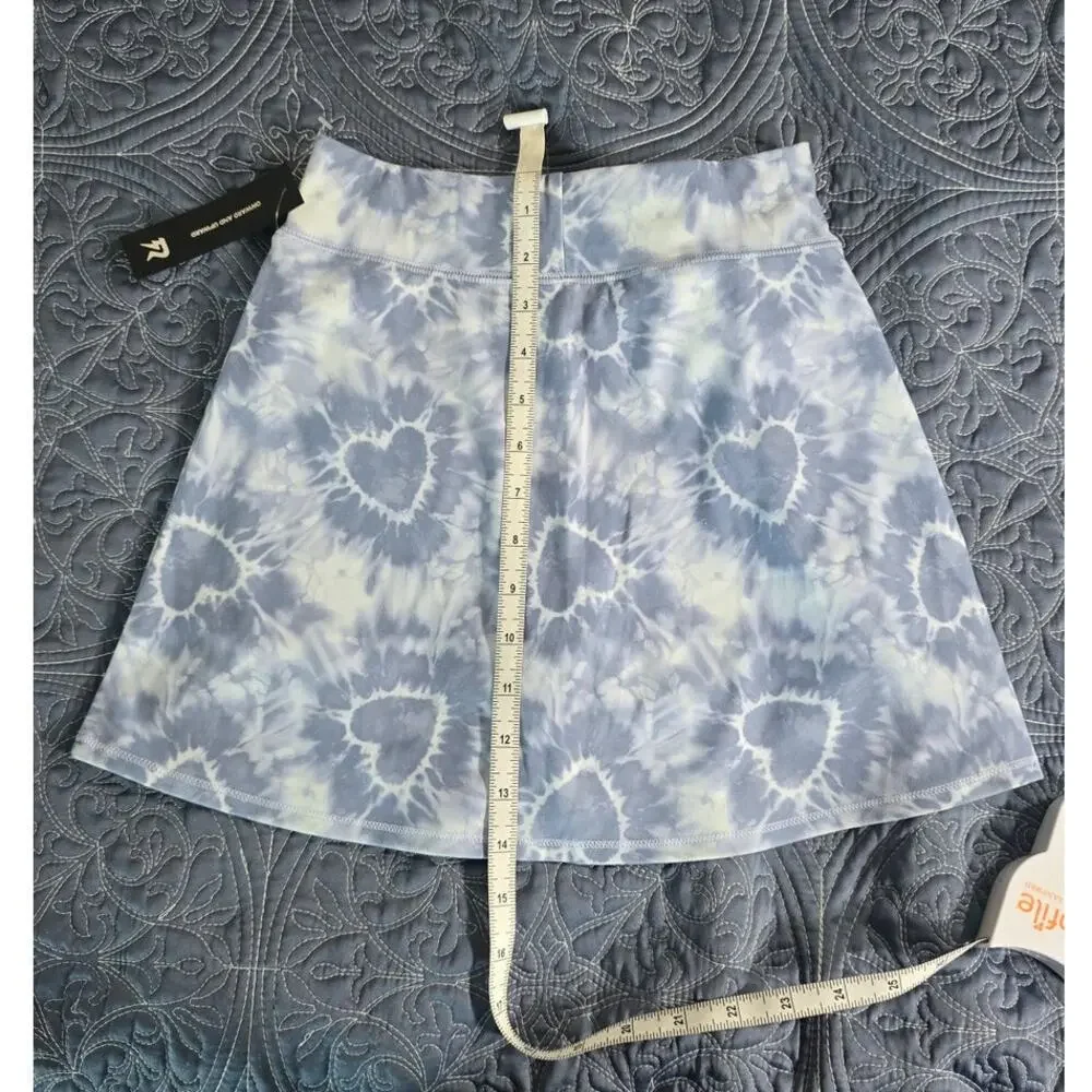Runway Tie Dye Heart Skort Girls Size M 8/10 Blue